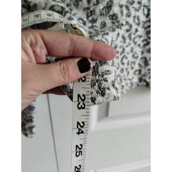 Jane and Delancey Metallic leopard print sweater - Picture 3 of 5